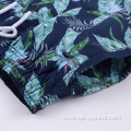 Blue Custom Sublimation Swim Trunks Male Beach Shorts